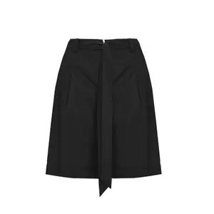 Women's Tie Waist Bermuda Shorts Mat Fashion image-0