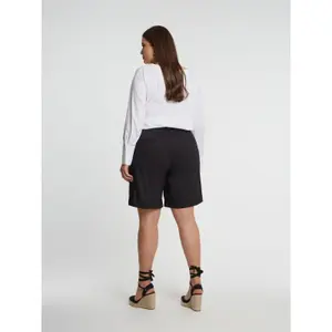 Women's Tie Waist Bermuda Shorts Mat Fashion image-2