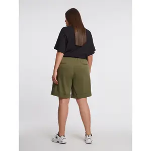 Women's Tie Waist Bermuda Shorts Mat Fashion image-2