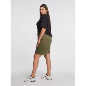 Women's Tie Waist Bermuda Shorts Mat Fashion image-3