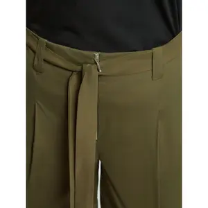 Women's Tie Waist Bermuda Shorts Mat Fashion image-4