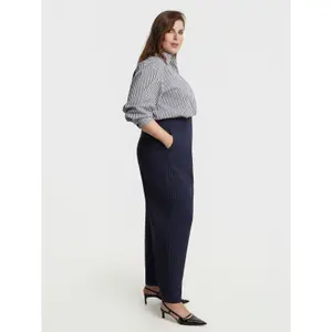 Striped Trousers for women Mat Fashion Wide Leg image-3