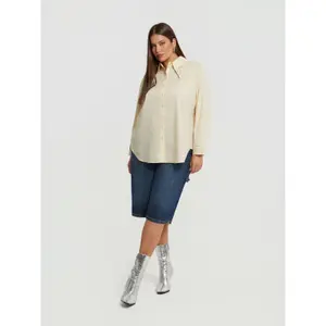 Embroidered Long Sleeve Shirt for Women Mat Fashion image-2