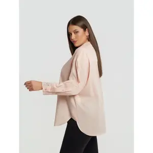Embroidered Long Sleeve Shirt for Women Mat Fashion image-4