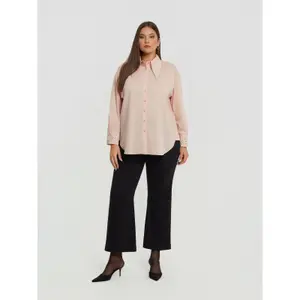 Embroidered Long Sleeve Shirt for Women Mat Fashion image-2