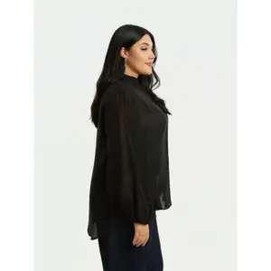 Women's Mandarin Collar Shirt Mat Fashion image-4