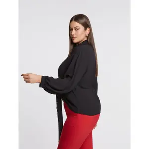 Women’s Blouse with Front Tie Detail Mat Fashion image-4