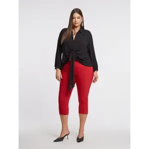 Women’s Blouse with Front Tie Detail Mat Fashion image-2