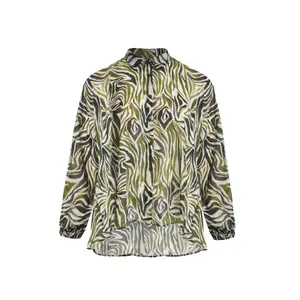 Oversized Long Sleeve Blouse for Women Mat Fashion image-0