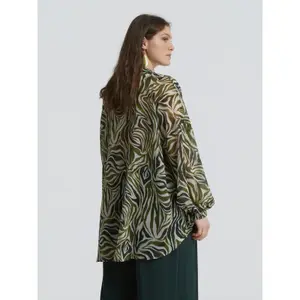 Oversized Long Sleeve Blouse for Women Mat Fashion image-2