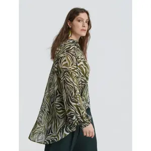 Oversized Long Sleeve Blouse for Women Mat Fashion image-3