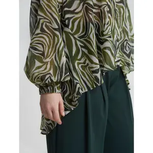 Oversized Long Sleeve Blouse for Women Mat Fashion image-4