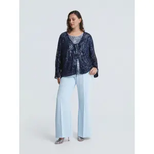 Embroidered Floral Cardigan Women Mat Fashion image-2
