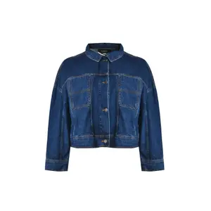 Women's crop denim jacket Mat Fashion image-0