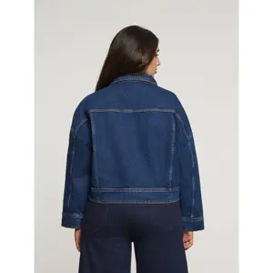 Women's crop denim jacket Mat Fashion image-3