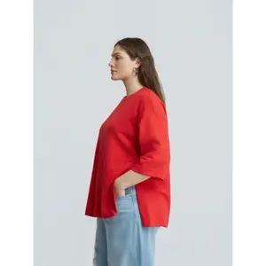 Sweatshirt woman Mat Fashion Relaxed image-4