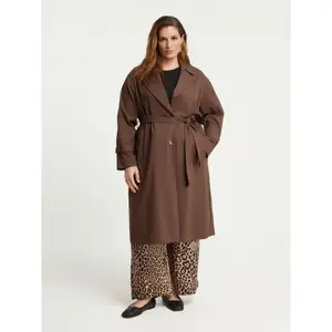 Belted Trench Coat Women Mat Fashion image-1