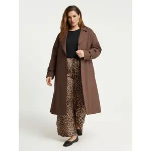 Belted Trench Coat Women Mat Fashion image-2