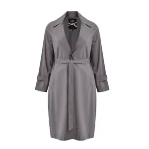 Belted Trench Coat Women Mat Fashion image-0