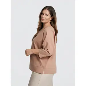 Structured Long Sleeve Blouse Women Mat Fashion image-4