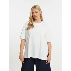 Crochet Pocket T-shirt Women Mat Fashion image-1