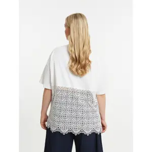 Crochet Pocket T-shirt Women Mat Fashion image-3