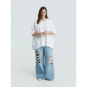 Women’s Oversized Cotton Blouse Mat Fashion image-1