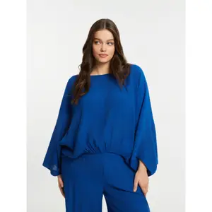 Batwing Sleeve Blouse for Women Mat Fashion image-1