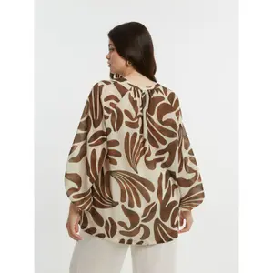 Women's long-sleeved printed blouse Mat Fashion image-3