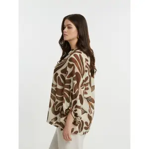 Women's long-sleeved printed blouse Mat Fashion image-4