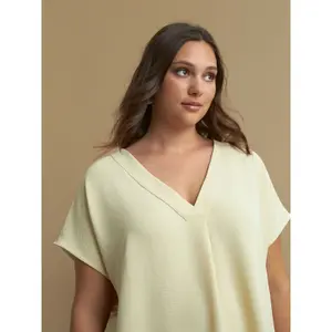 Women’s V-neck blouse Mat Fashion Essential image-4