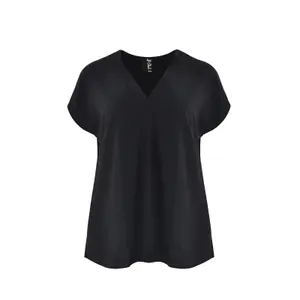 Women’s V-neck blouse Mat Fashion Essential image-0