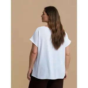 Women’s V-neck blouse Mat Fashion Essential image-2