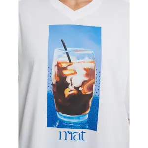 Women's Espresso Print T-shirt Mat Fashion image-4