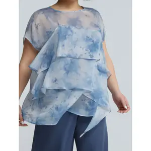 Women's blouse Mat Fashion Layered Tie-Dye image-2