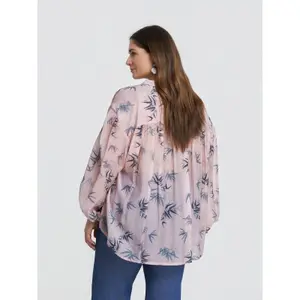 Women's Long Sleeve Bow Neck Blouse Mat Fashion image-2