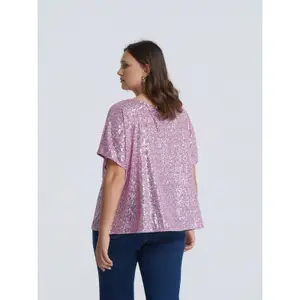 Sequin blouse for women Mat Fashion image-3
