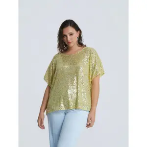 Sequin blouse for women Mat Fashion image-1