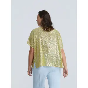 Sequin blouse for women Mat Fashion image-3