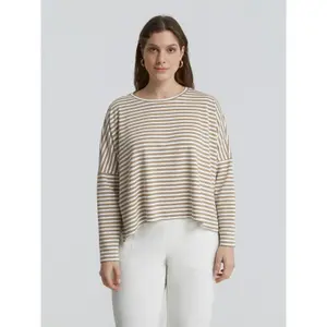 Women's Long Sleeve Viscose T-Shirt Mat Fashion image-1