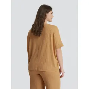 Ribbed Blouse for Women Mat Fashion image-3