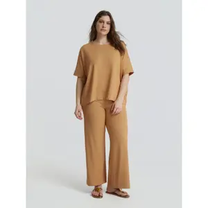 Ribbed Blouse for Women Mat Fashion image-2