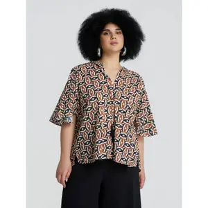 Women's blouse Mat Fashion Geometric image-1