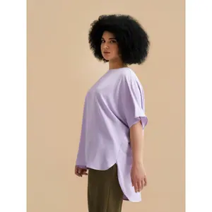 Women's Deep Back Crepe Blouse Mat Fashion image-4