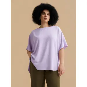 Women's Deep Back Crepe Blouse Mat Fashion image-2