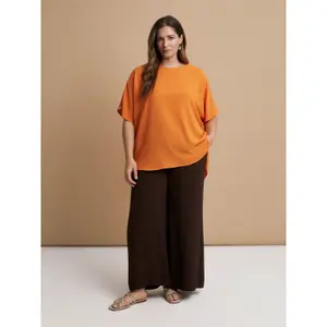 Women's Deep Back Crepe Blouse Mat Fashion image-1