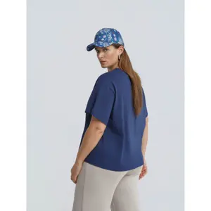 Women's Rhinestone Logo T-shirt Mat Fashion image-2