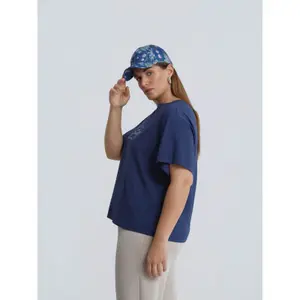 Women's Rhinestone Logo T-shirt Mat Fashion image-3