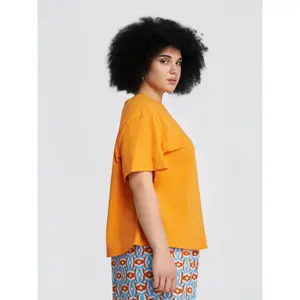 Women's Rhinestone Logo T-shirt Mat Fashion image-4