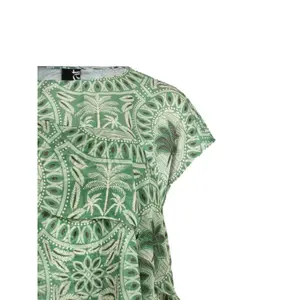Women's Palm Print Blouse Mat Fashion image-1